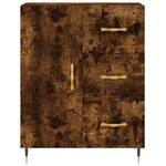 vidaXL Buffet chêne fumé 69 5x34x90 cm bois d'ingénierie