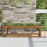 vidaXL Coussin de Siège d'Extérieur Feuilles Vertes 111 5 x 40 x 8 cm