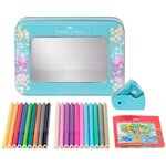 Coffret cadeau Sparkle  20 crayons de couleur et 1 taille-crayon Mini FABER-CASTELL