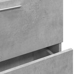 vidaXL Armoire d'évier gris béton 59x37x59 cm Bois d'ingénierie