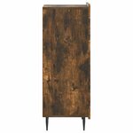 vidaXL Buffet Chêne fumé 34 5 x 33 x 92 cm Bois d'ingénierie