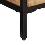 vidaXL Meuble TV 90x35x40 cm bois massif de manguier brut