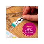 Sachet de 24 étiquettes plastifiées basiques couleurs assories AVERY