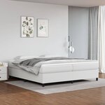 vidaXL Cadre de lit blanc 200x200 cm similicuir
