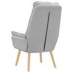 vidaXL fauteuil Gris nuage 69 x 74 x 93 cm Tissu Sherpa