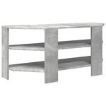 vidaXL MeubleTVd'Angle Gris béton 102x40 5x45cm Bois d'ingénierie