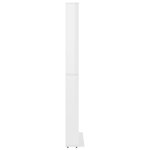 vidaXL Armoire à CD Blanc brillant 102x16x177 5 cm Bois d'ingénierie