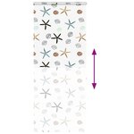 vidaXL Store enrouleur de douche avec cassette largeur du tissu 106 cm