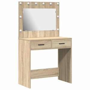 vidaXL Coiffeuse Chêne sonoma 78.5 x 41 x 135 cm Bois d'ingénierie