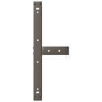 vidaXL Pieds de table basse en T  2 pièces  noir  60 x 25 x (42-43) cm  acier