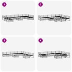 vidaXL Ensembles de canapés 11 pc Naturel Bois d'Acacia Massif