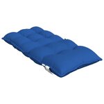 vidaXL Coussins de chaise à dossier bas lot de 2 bleu royal