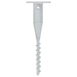 vidaXL Base de parasol enterré avec tringle 16x16x52 cm acier