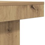 vidaXL Table basse chêne artisanal 90x90x28 cm bois d'ingénierie