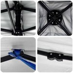 vidaXL Tente à auvent pop-up Orange 250 x 250 cm tissu