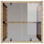 vidaXL Salon de jardin avec coussins 4 Pièces beige résine tressée