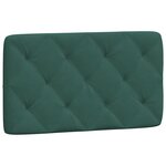 vidaXL Lit avec matelas vert foncé 90x200 cm velours