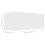 vidaXL Ensemble de meubles TV 2 Pièces Blanc Bois d'ingénierie