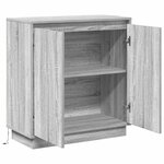 vidaXL Buffet LED Gris Sonoma 71 x 34 5 x 75 cm Bois d'ingénierie