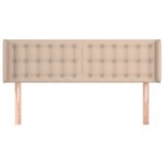 vidaXL Tête de lit avec oreilles Cappuccino 147x16x78/88 cm Similicuir