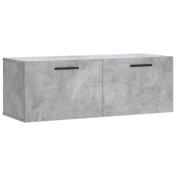 vidaXL Armoire murale gris béton 100x36 5x35 cm bois d'ingénierie