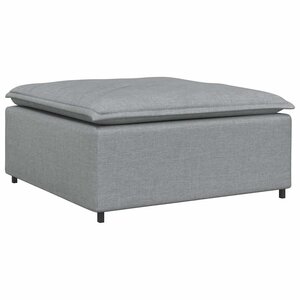vidaXL Module de repose-pieds pour canapé modulaire Gris clair 100 x 100 x 48 cm
