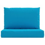 vidaXL Coussins de palette lot de 2 bleu clair tissu oxford