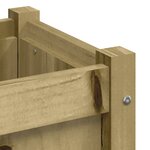 vidaXL Jardinières 2 Pièces bois de pin imprégné