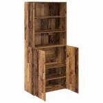 vidaXL Haut Armoire Bois Ancien 80 x 42 5 x 185 cm Bois d'ingénierie