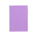 Pochette coin liderpapel polypropylene 180 microns a4  210x297mm capacite 20f        coloris lavande opaque