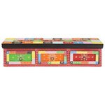 vidaXL Meuble TV mural 100x30x24 cm Bois massif Mangue brut