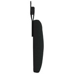 vidaXL Tête de lit suspendue Noir Tissu