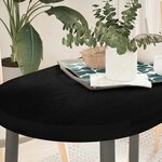 vidaXL Dessus de table marron foncé 100x50x4cm bois chêne massif ovale