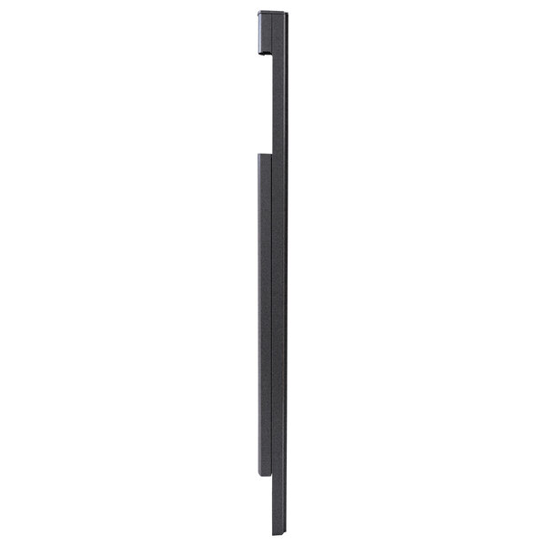 Pied latéral à sceller Noir Sablé RAL 2100 MS