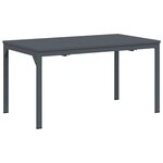 vidaXL Ensemble de Salle à Manger de Jardin de 7 Pièces en Acier Noir et Poly Rattan