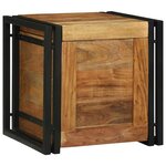 vidaXL Boîte de rangement 40 x 40 x 40 cm Bois d'Acacia Massif