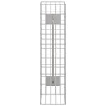 vidaXL Colonne gabion Argent 25 x 25 x 100 cm Acier inoxydable