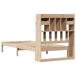 vidaXL Lit bibliothèque sans matelas 90x190 cm bois de pin massif