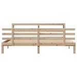 vidaXL Cadre de lit avec tête de lit sans matelas 200x200 cm