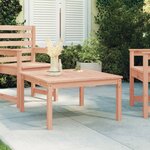 vidaXL Table de jardin 82 5x82 5x45 cm bois massif de douglas