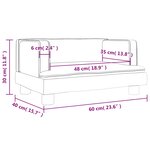 vidaXL Canapé pour enfants rose 60x40x30 cm velours