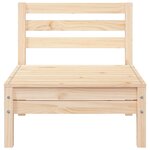 vidaXL Canapé de jardin 3 places bois de pin massif