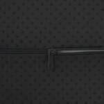 vidaXL Coussin de repose-pieds Uni Noir 42 x 18 x 13 cm