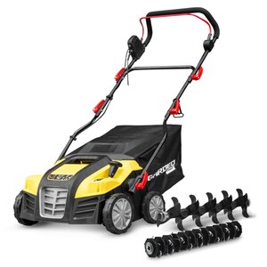 Gardeo pro déchaumeur à gazon/scarificateur 2 en 1 1800 w