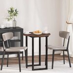 vidaXL Plateau de table Chêne marron 60 x 60 x 1.5 cm