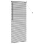 vidaXL Store de Fenêtre avec des rideaux Argent Aluminium