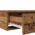 vidaXL Tiroirs de lit avec tiroir Bois ancien 140 x 36 5 x 16 5 cm