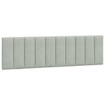 vidaXL Cadre de lit sans matelas Hanko gris clair 180x200 cm velours