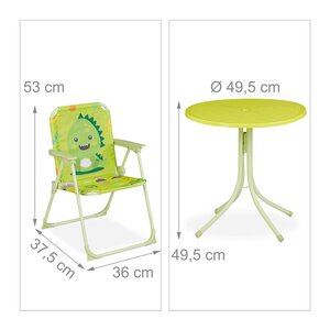 Salon de jardin enfant mobilisable extérieur 53 x 49 5 x 87 5 cm design original pratique en plastique bleu 13_0007796