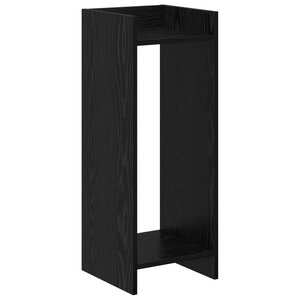 vidaXL Support de Plante Chêne noir 30 x 30 x 80 cm Bois d'ingénierie